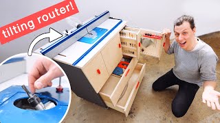 Building What I Think Is The Best Router Table (With Tilting Router)