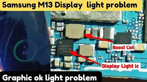 Samsung M13 light solution / Display ok light nahi aarha hai