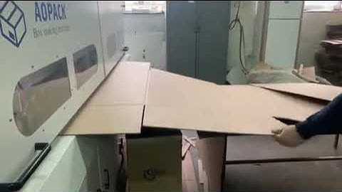 Oversized cartons, single pass processing by Aopack BM2508-Plus.