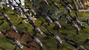 USA Helicopter General - 1 vs 5 China Supreme Commander - Hard Army Generals Zero Hour - Gameplay