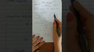 Relation between linear velocity and angular velocity #class11 #cbse #physics #shots