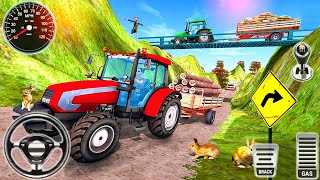Uphill Offroad Tractor Trolley Drive 2024 - Real Tractor Trolley Game - Android Gameplay screenshot 3