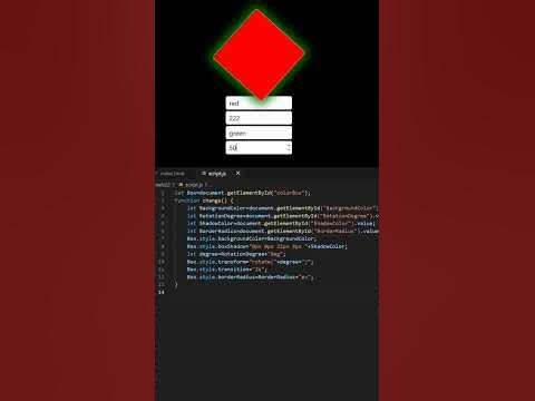 Box styles by input using HTML,CSS and JavaScript ||day 105 #webdesign ...