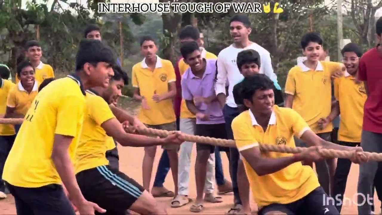 INTERHOUSE Tug of War—where every pull earns points.💪💪