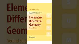 Elementary Differential Geometry by Andrew Pressley | #differentialgeometry #andrew  #pressley