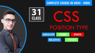 CSS Position Tutorial (absolute, relative, fixed, sticky) Explained in Urdu-Hindi