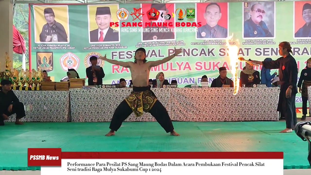 Penampilan Memukau PS Sang Maung Bodas di Acara Pembukaan Festival Pencak Silat(Sukabumi Cup 1 2024)