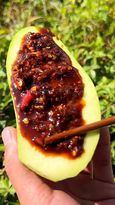 world's unique raw mango salad