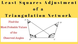 Adjusting Survey Observations | Least Square Adjustment of a Triangulation Network
