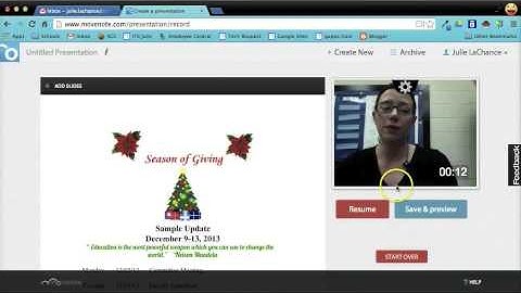 Create Online Presentations with Movenote