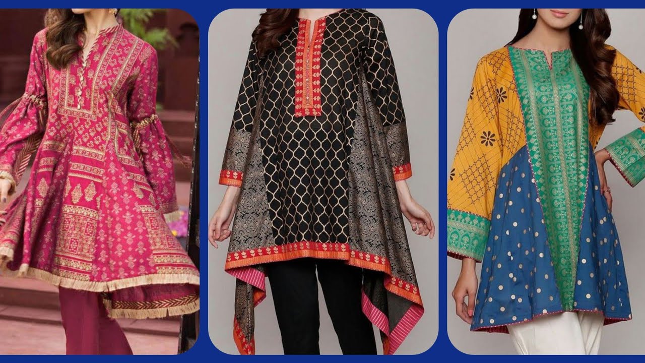 Jhabla Dress Designs|Short Kurti Frocks|Jhabla Frocks|Stylish Jhabla ...