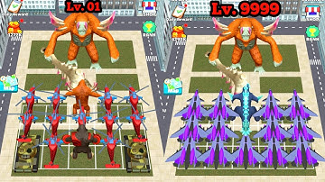 Merge Kaiju Kong xGodzilla Warrior Max Level Gameplay Merge Battle