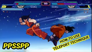 All Teleport Technique Shin Budokai 2 | TIPS & TRICKS GAME PPSSPP