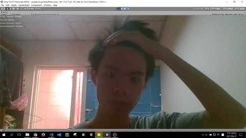 Augmented reality Face tracking by Unity