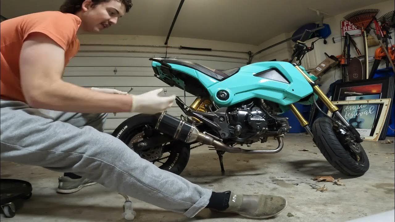 How to NOT Bleed Brake Fluid on a Motorcycle Honda Grom YouTube