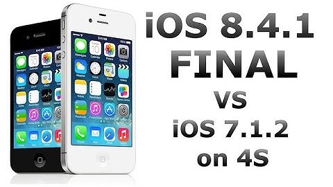 iOS 8.4.1 vs iOS 7.1.2 on iPhone 4S (Final Relase of iOS 8.4.1)