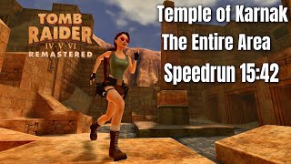 Tomb Raider The Last Revelation Remastered: Temple of Karnak - SPEEDRUN   15:42 ( The Entire Area ) screenshot 3
