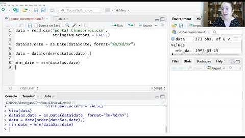 Importing Data into a Time Series Object