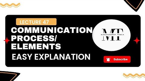 Communication Process/Elements For Class11th, Class12th, Bcom, BBA, Mcom, MBA, UGCNET