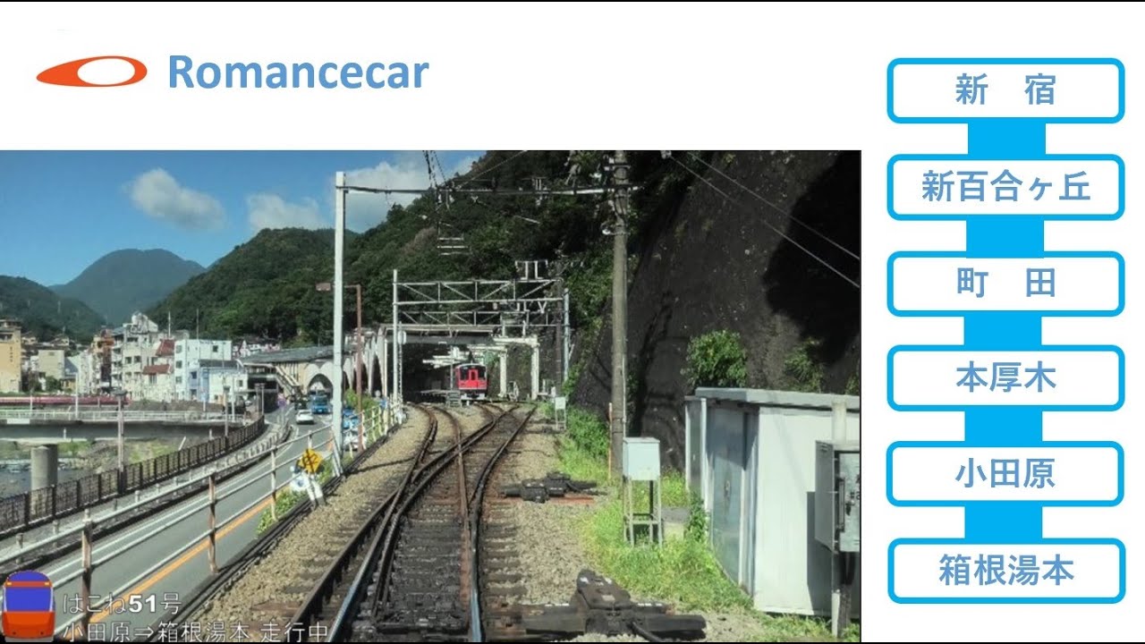 【前展望】夏バージョン 小田急ロマンスカーＧＳＥ 新宿～箱根湯本