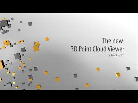 New 3D point cloud viewer in PointCab 3.7 - easy navigation and tools for large point clouds