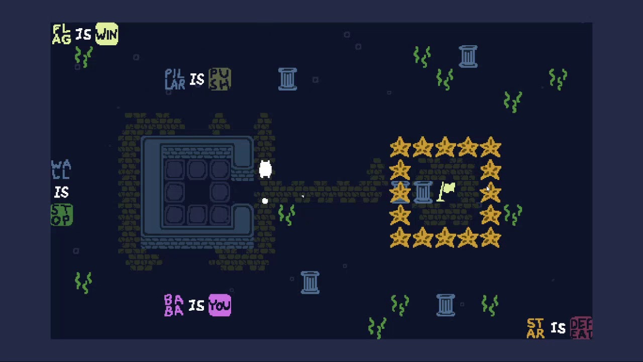 Baba is You Low Input The Lake 04 Pillar Yard (56 Inputs) YouTube