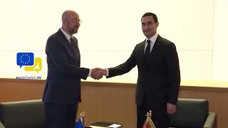 Charles Michel Met With Serdar Berdimuhamedow President Of Turkmenistan