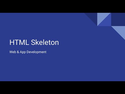 HTML skeleton