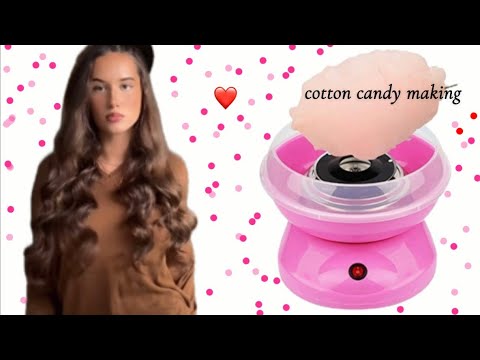 We’re making cotton candy and playing Xbox 🩷Делаем сахарную вату и играем в Xbox 🩷