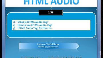 HTML audio tutorial, HTML audio tutorial in bangla