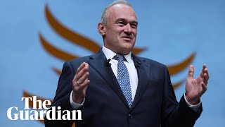 Ed Davey tells Lib Dem conference: ‘Don’t let Trump’s America become Farage’s Britain’