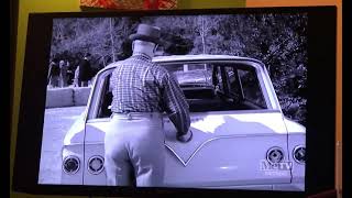 the cool back window knob of the 1961 Chevrolet station wagon on "My Three Sons"