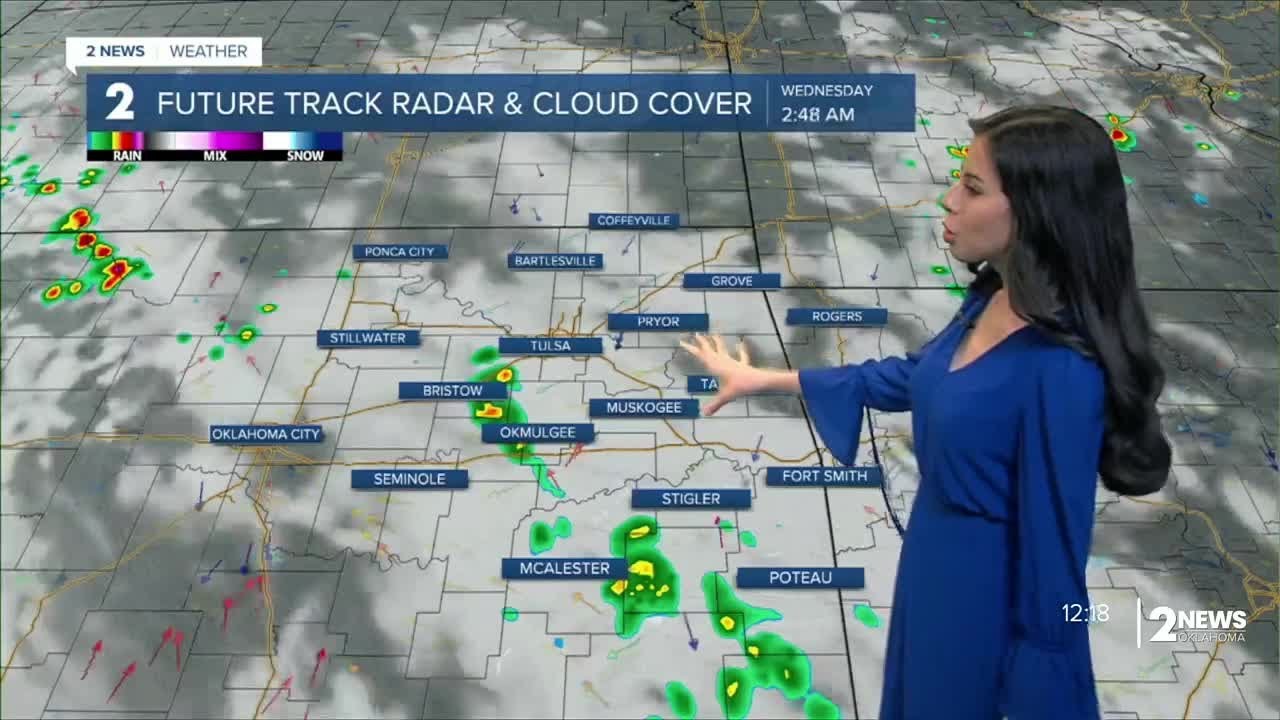 Scattered showers and storms Wednesday - YouTube