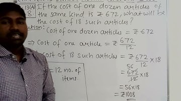 Q.8 - Ex.13(A) - Unitary Method - ICSE Maths Class 6th - Chapter 13.