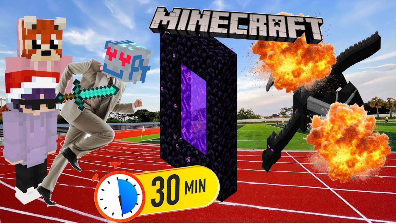 NOT ENDING STREAM TILL I BEAT MINECRAFT UNDER 30 MINS!
