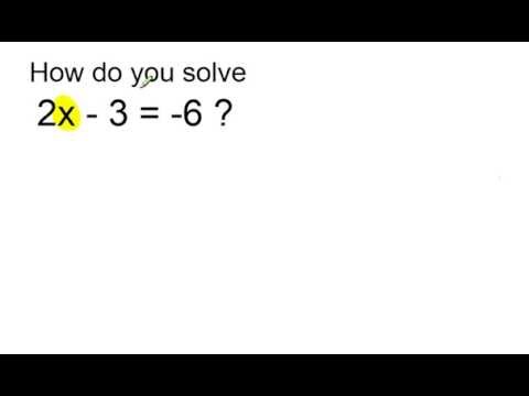 solve 2x 3 6 youtube