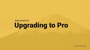 Really Simple SSL - Upgrading to Pro