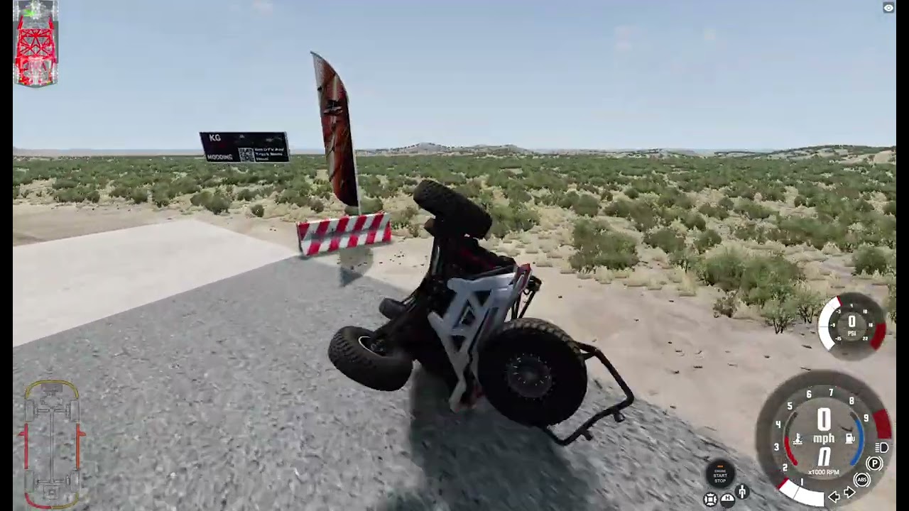 BeamNG drive  utv torture suspencion crash test ca nam