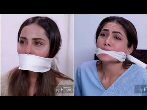 Tied up and Gagged Nimran Khan and Mahreen Shah (Gagged and bondage hot scene Pakistani drama)