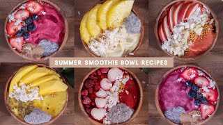 5 Thick Smoothie Bowl / Nice Cream Recipes (summer edition!) | JLINHH