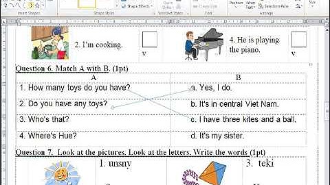 Giải đề thi tiếng anh lớp 3 HK2 (2020-2021) ngày 11/05/2021 đề số 2