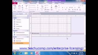 Microsoft Office Access Tutorial 2010 Subforms Lesson 13.1 Employee Group Training