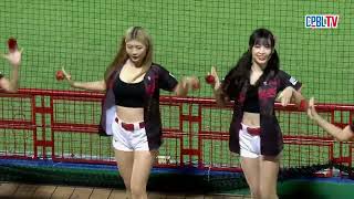 05/09 統一 VS 味全 中場，味全啦啦隊Dragon Beauties小龍女在看台上帶來精采舞蹈