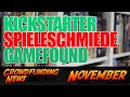 6 Brettspiel-Crowdfundings von Spieleschmiede, Kickstarter & Gamefound im November 2023