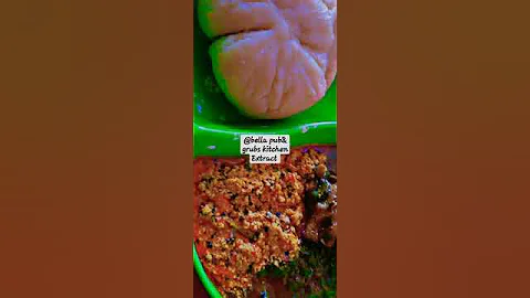 egusi , afang soup & goat 🐐 served with semo.