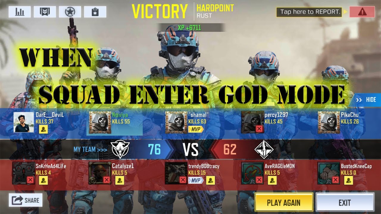 COD Mobile | Cod Mobile Gameplay When Squad in God Mode | Cod Mobile ...
