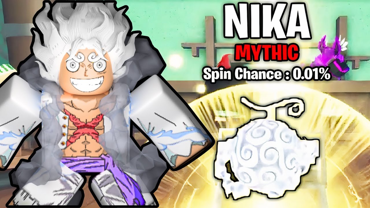 crazy luck!  Obtaining Nika Fruit and Becoming Gear 5 Luffy on Fruit  Battlegrounds 