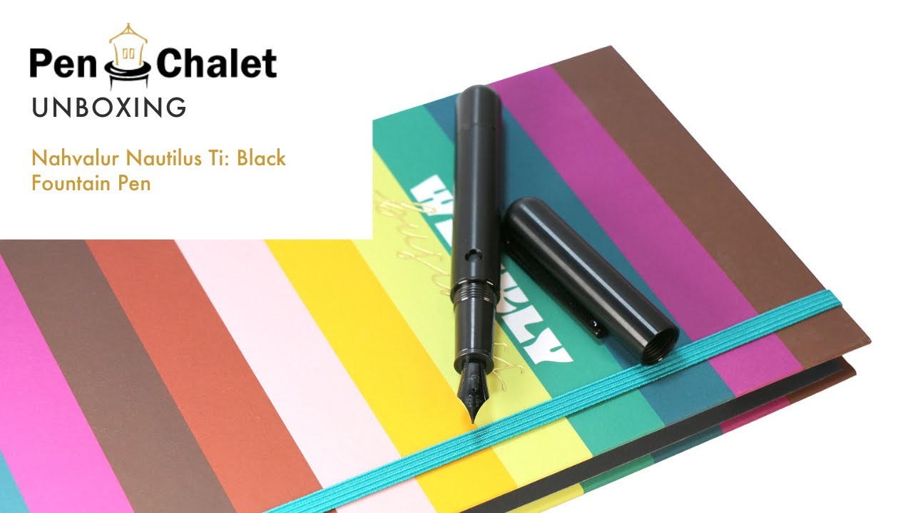 Nahvalur (Narwhal) Nautilus Ti: Black Fountain Pens