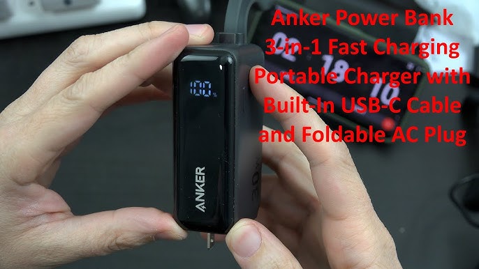 Anker Nano Power Bank (30W, Built-In USB-C Cable)