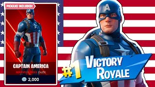 *LIVE*NEW*CAPTAIN AMERICA SKIN!! (GIVEAWAY) FORTNITE SEASON 3